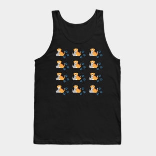 dog and cat lover pattern Tank Top